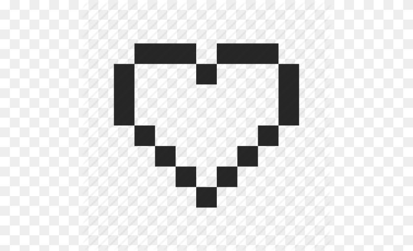 512x512 Critical Dead Empty Heart Min None Retro Icon Transparent PNG