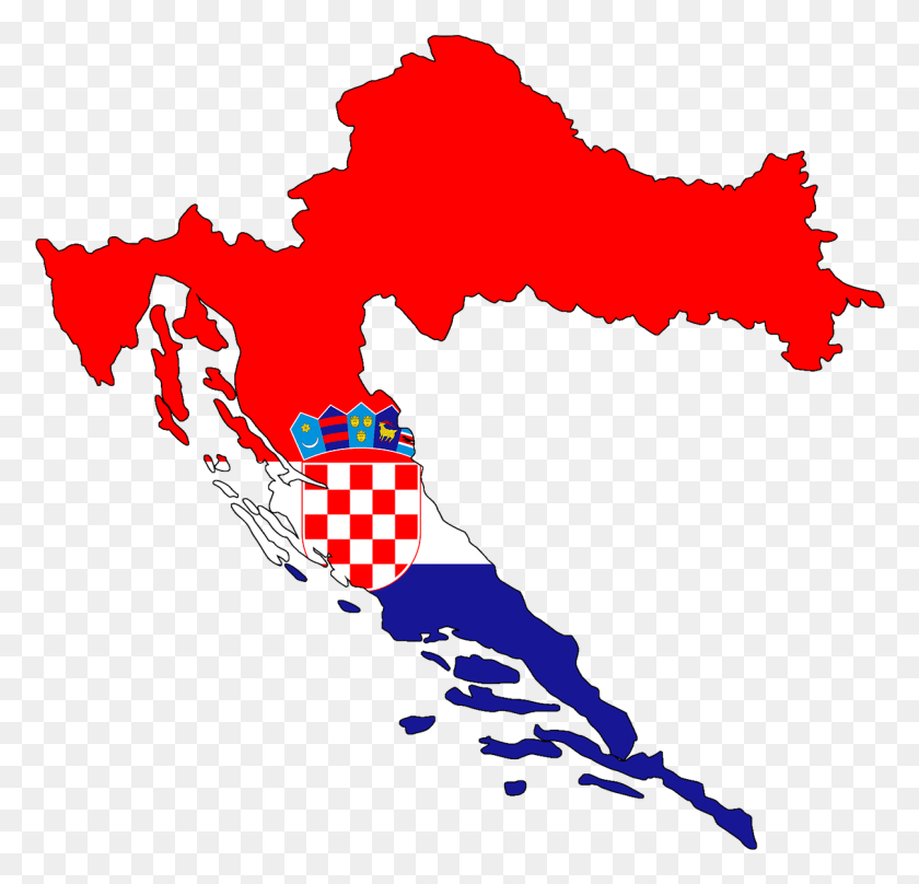 1207x1158 Croatia Flag Map, Nature, Outdoors, Sea HD PNG Download