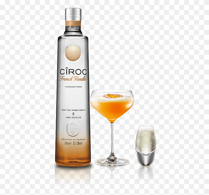 417x724 Descargar Png Croc Star Martini Con Ciroc Francés Vainilla Naranja Ciroc, Cóctel, Alcohol, Bebida Hd Png