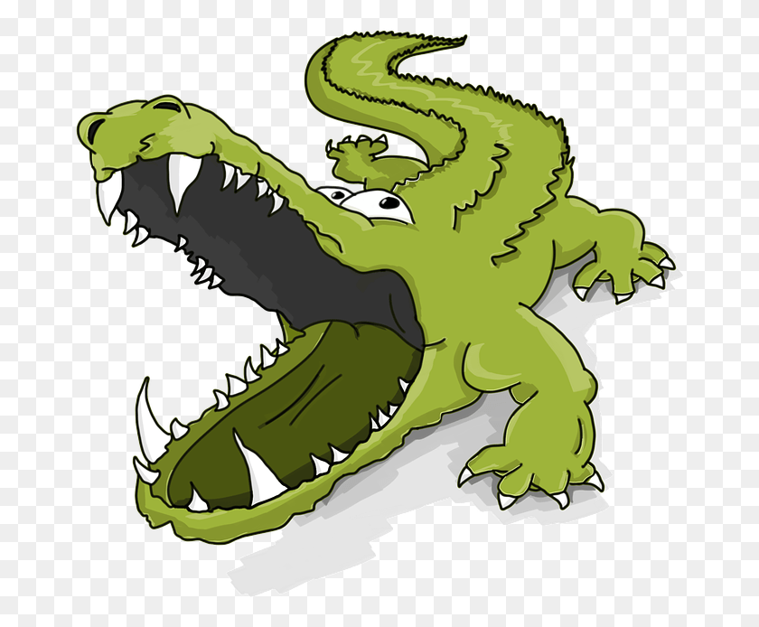678x634 Crocodile Alligator Reptile Cartoon Caiman Telesur Cocodrilo Boca Abierta Dibujo, Animal, Mouth, Lip HD PNG Download