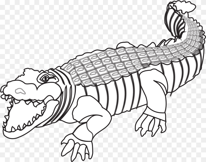 Crocodile Black And White, Animal, Reptile, Dinosaur Transparent PNG