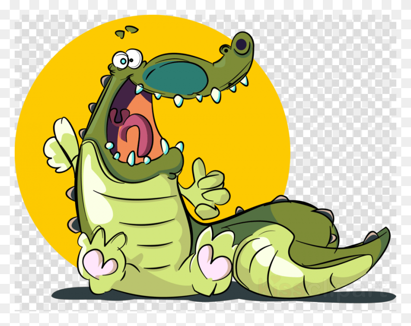 900x700 Crocodile Cartoon Clipart Crocodile Alligators Snake And Crocodile Cartoon, Plant, Produce, Food HD PNG Download