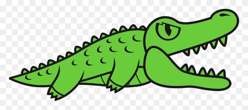 2044x828 Крокодил Дессин Крокодил, Животное, Рептилия, Ящерица Png Скачать