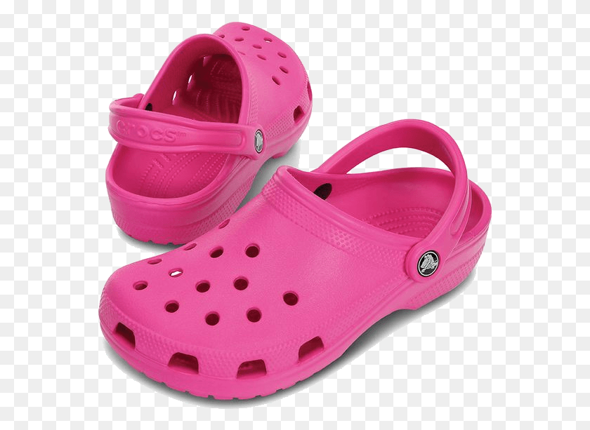 561x553 Crocs Basic Candy Pink Crocs Wild Orchid, Clothing, Apparel, Footwear HD PNG Download
