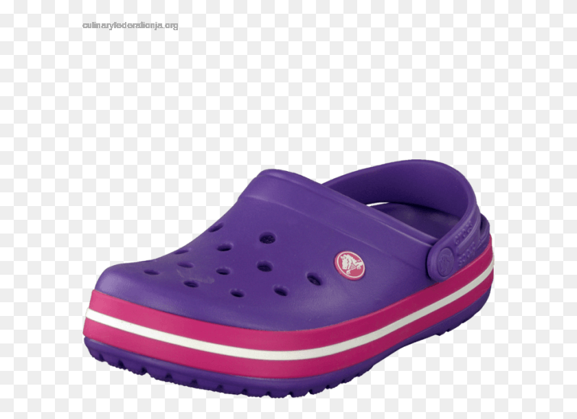 601x550 Crocs Crocband Neon Purple Slip On Shoe, Clothing, Apparel, Footwear HD PNG Download
