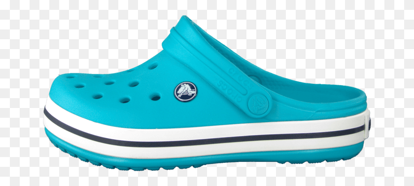 667x319 Crocs Kids Crocband Surfnavy 07735 03 Womens Synthetic Slip On Shoe, Clothing, Apparel, Footwear HD PNG Download