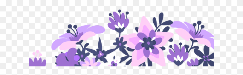 641x202 Крокус, Растение, Фиолетовый, Цветок Hd Png Скачать