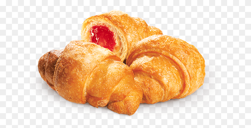673x370 Croissant, Food, Bread HD PNG Download