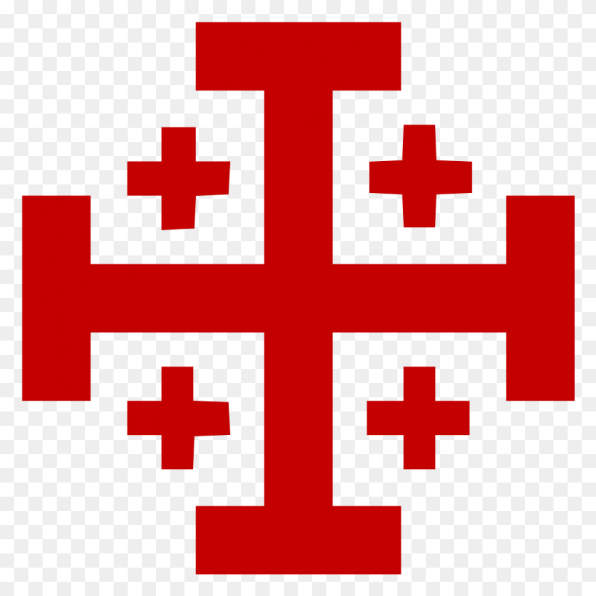 970x970 Croix De L Ordre Du Saint Sepulcre Jerusalem Cross, First Aid, Symbol, Text HD PNG Download