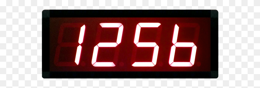 572x225 Cronometro Digital Grande Com 1 Rel Para Predeterminar Led Display, Digital Clock, Clock, Computer Keyboard HD PNG Download