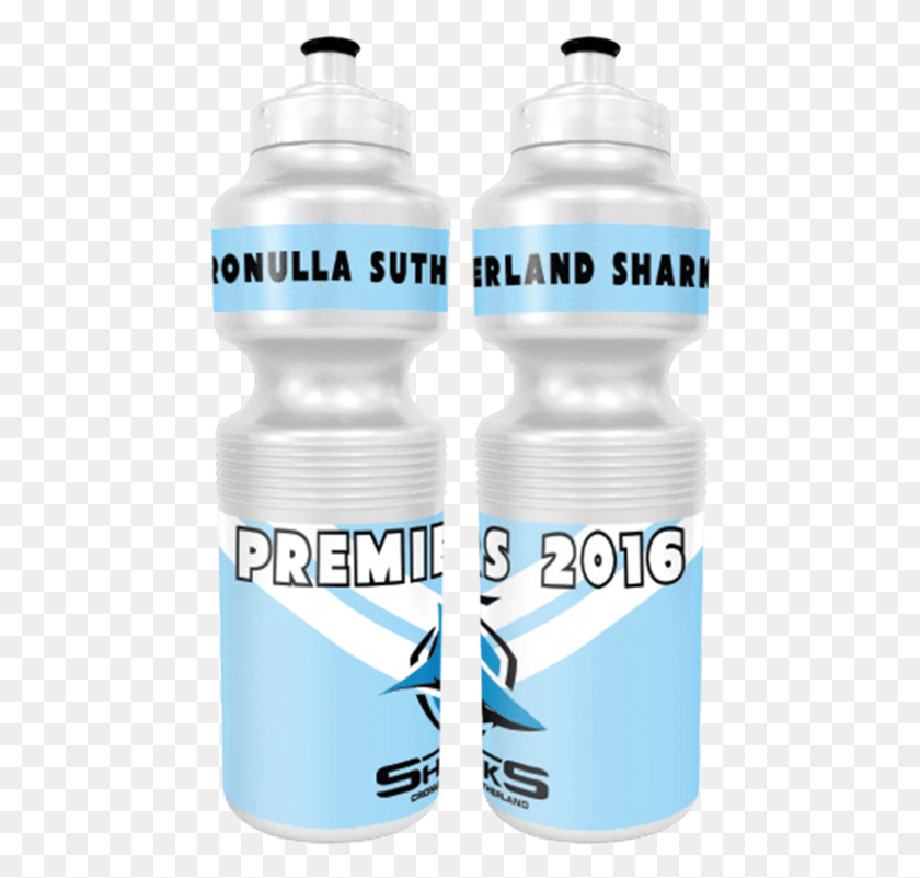458x741 Cronulla Sutherland Sharks 2016 Premiers Plastic Drink Water Bottle, Bottle, Tin, Can HD PNG Download