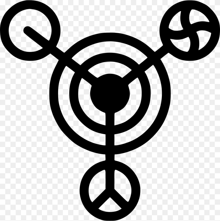 Crop Circles, Symbol, Ammunition, Grenade, Weapon Sticker PNG