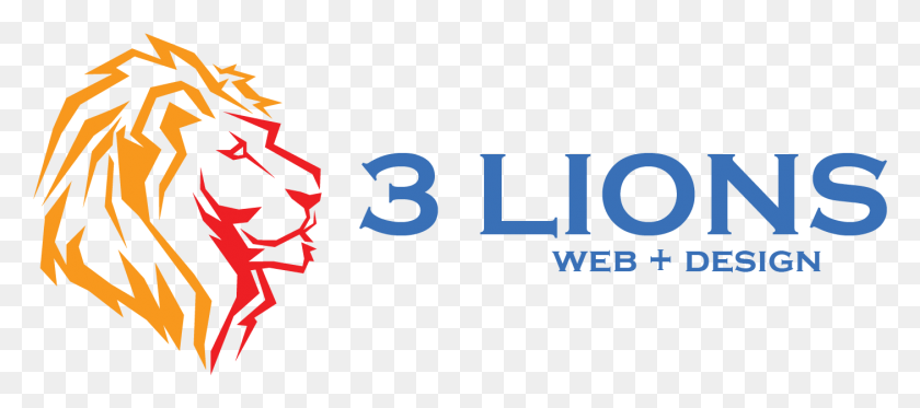 1405x564 Cropped 3lionshosting Web Logo Lions Design, Text, Number, Symbol HD PNG Download