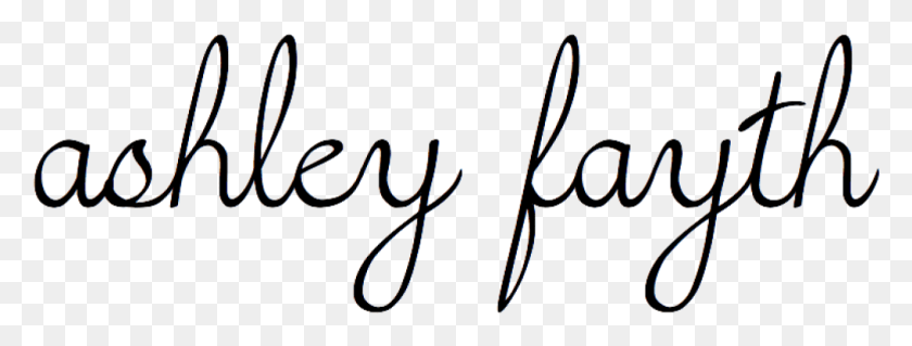 1013x337 Cropped Ashley Fayth Logo New Cursive Ashley In Cursive, Text, Handwriting, Calligraphy HD PNG Download