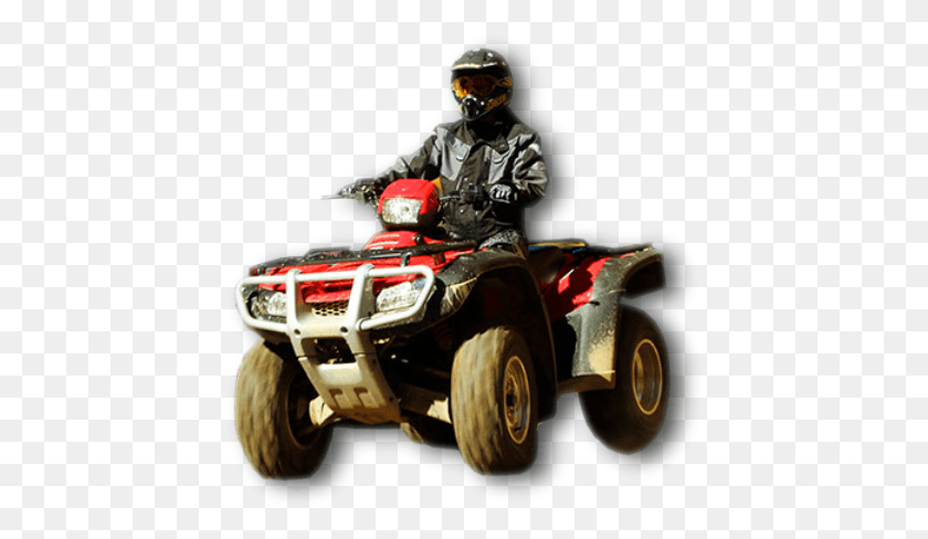 432x428 Cropped Atv 8 All Terrain Vehicle, Helmet, Clothing, Apparel HD PNG Download