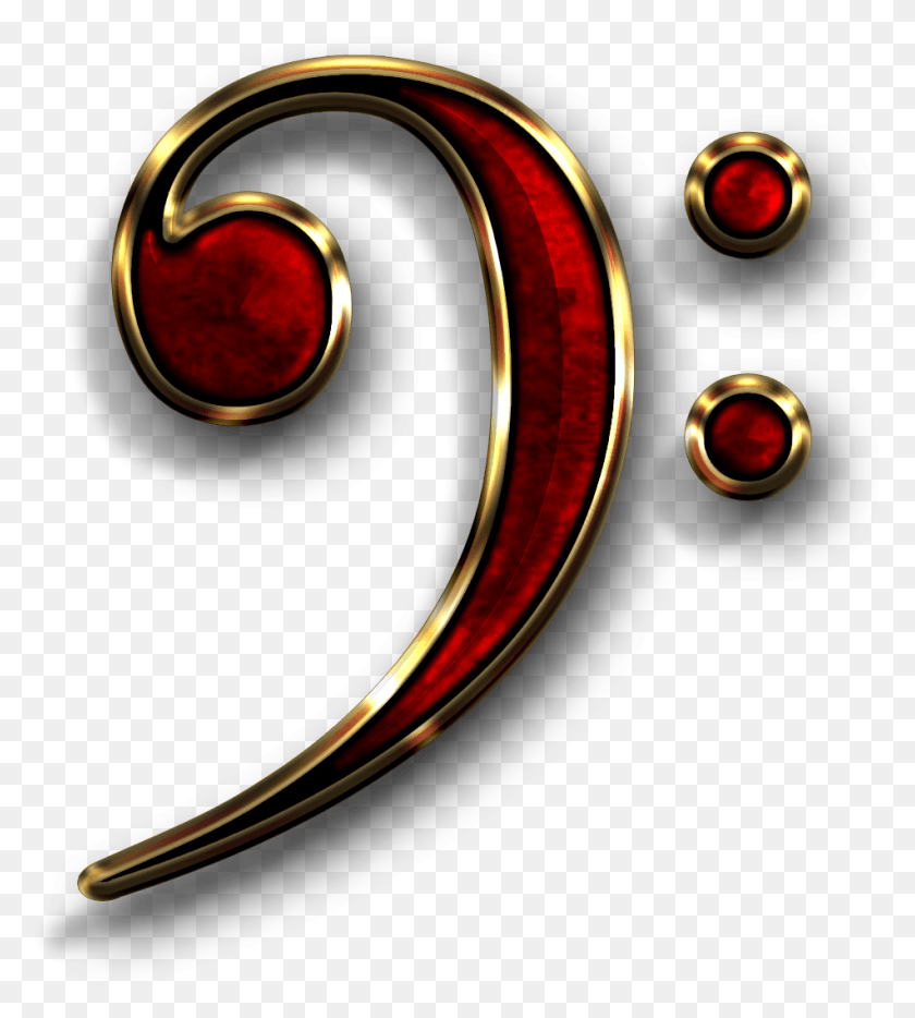951x1066 Cropped Bass Clef Circle, Graphics, Pattern HD PNG Download