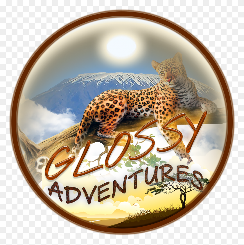 2268x2275 Cropped Glossy Adventures Logo 1 African Leopard HD PNG Download