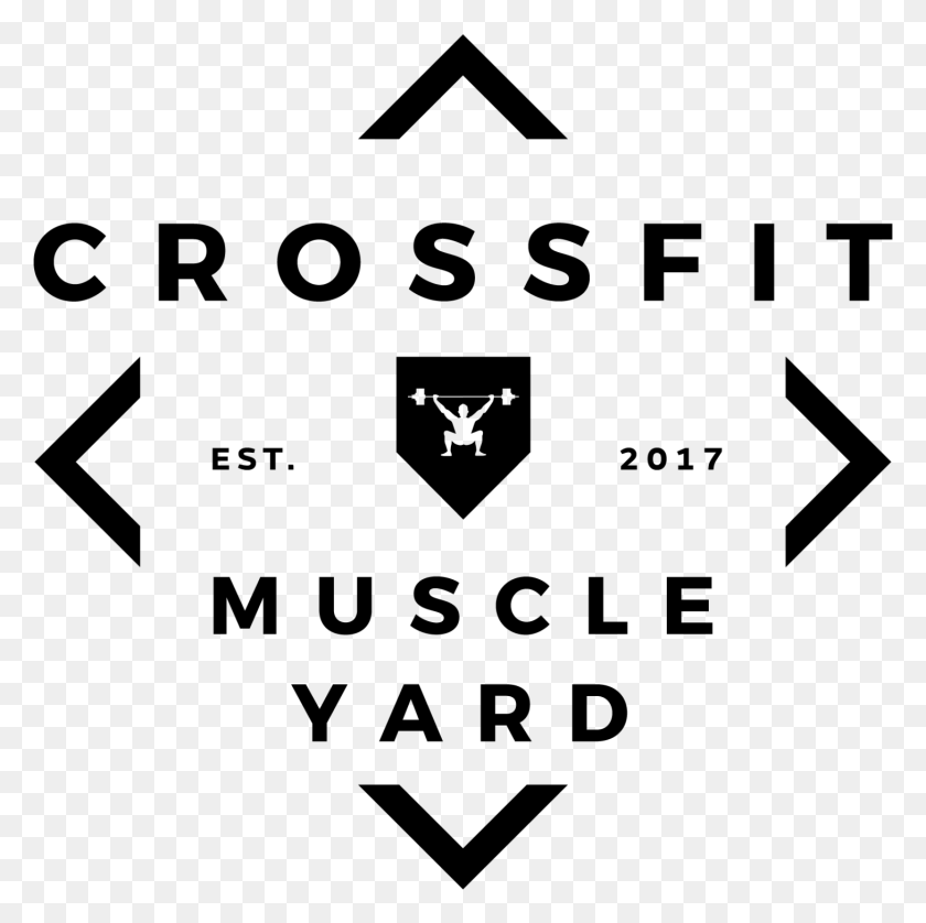 1457x1454 Cropped Hcf2017 001 Crossfit Muscle Yard Logo Black Sign, Gray, World Of Warcraft HD PNG Download
