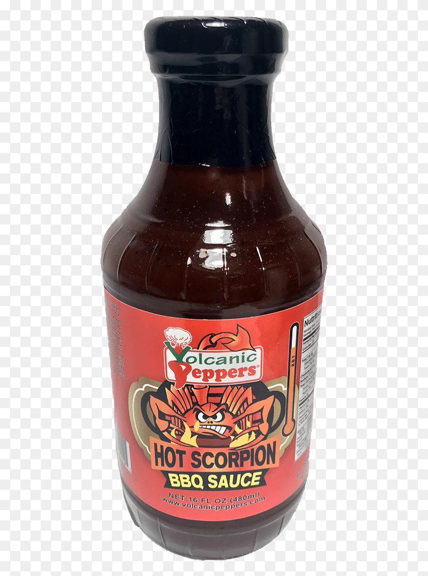 447x1069 Cropped Hot Scorpion Bbq Sauce 16oz Scorpion Barbeque Sauce, Beer, Alcohol, Beverage HD PNG Download