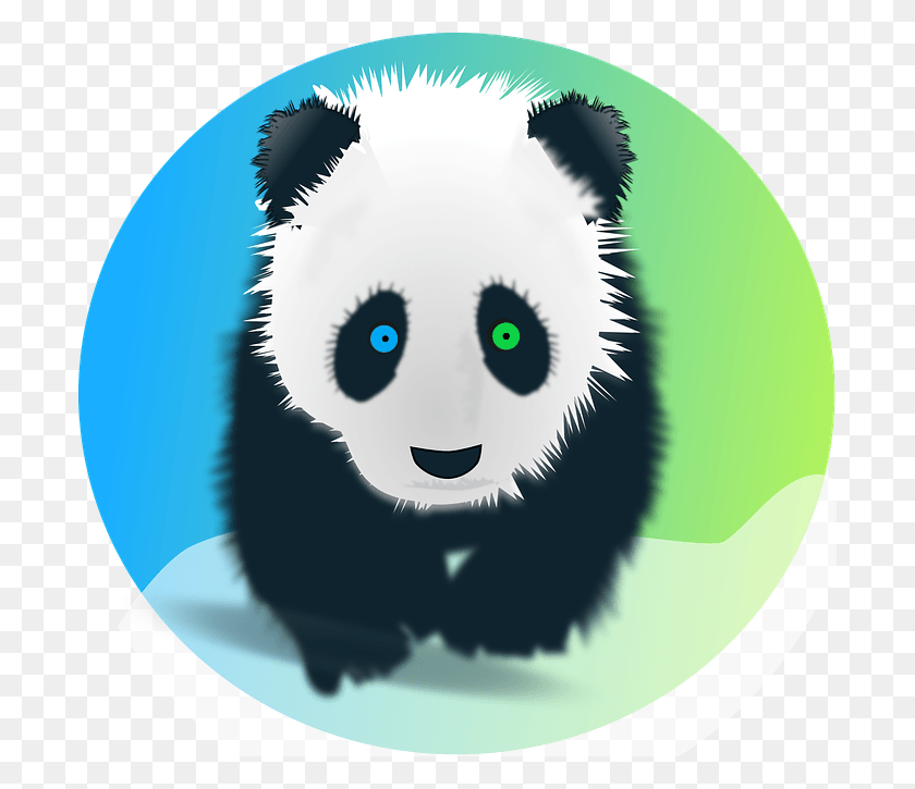696x665 Cropped Panda 42522 960 720 Panda Tattoo Black And White, Bear, Wildlife, Mammal HD PNG Download