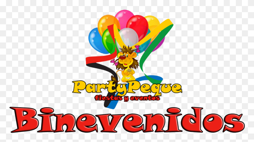 1814x949 Обрезанный Плакат Partypeque Bienvenidos, Воздушный Шар, Мяч, Текст Png Скачать