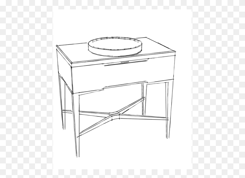 477x550 Croquis 1 Mesa De Centro, Muebles, Fregadero, Escritorio Hd Png