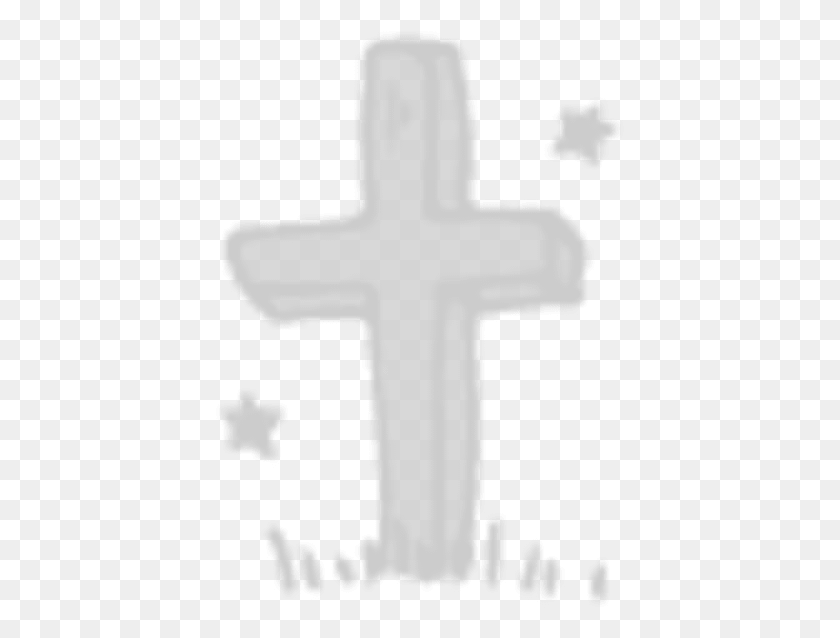 409x578 Cross, Symbol, Crucifix, Stencil HD PNG Download