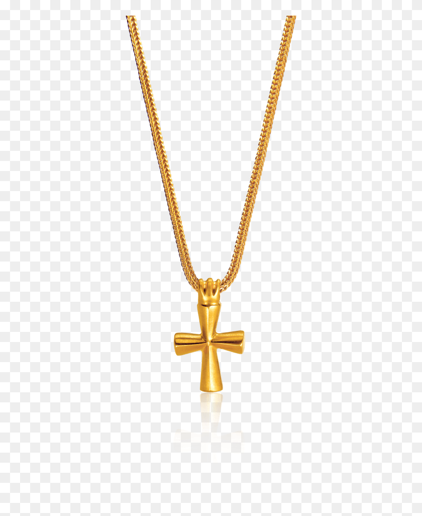 341x966 Cross Pendant In 18kt Yellow Gold Locket, Symbol, Necklace, Jewelry HD PNG Download