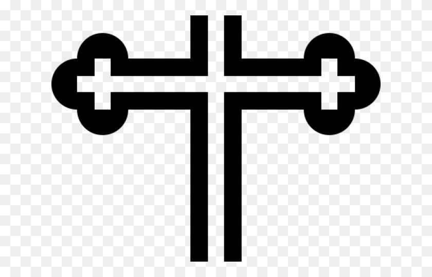 640x480 Cross Tattoos Clipart Svg Christian Cross Symbol, Gray, World Of Warcraft HD PNG Download