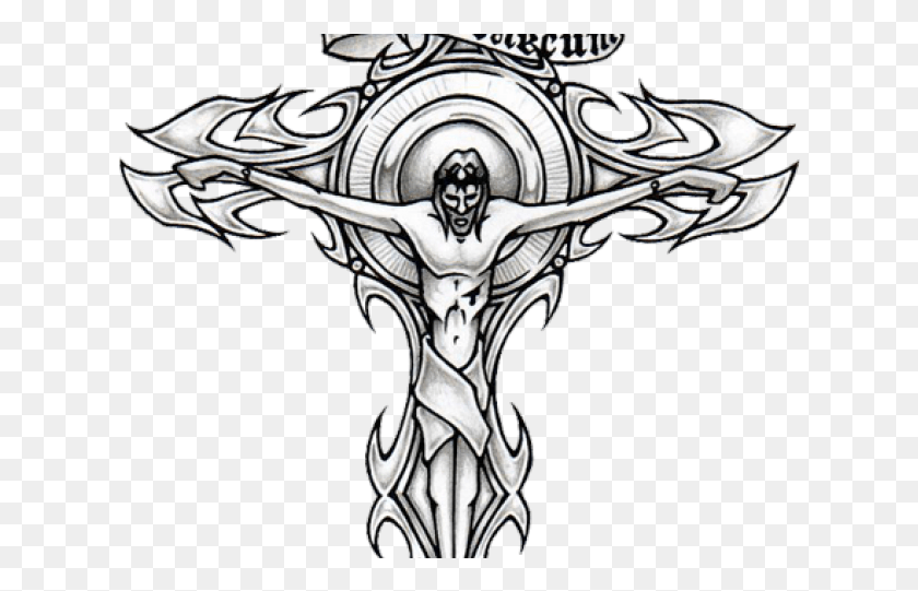 626x481 Cross Tattoos Transparent Images Illustration, Crucifix, Symbol HD PNG Download