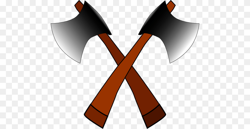 500x436 Crossed Axes, Weapon, Device, Axe, Tool Clipart PNG