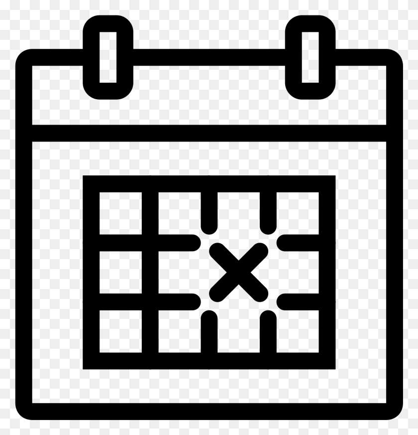 1462x1525 Crossed Out Date On Transparent Stickpng Calendar Icon, Gray, World Of Warcraft HD PNG Download