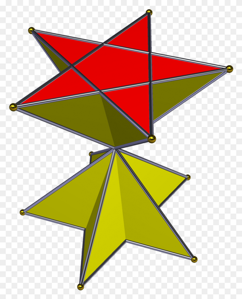 815x1020 Crossed Pentagrammic Prism Triangle, Symbol, Star Symbol, Ornament Descargar Hd Png
