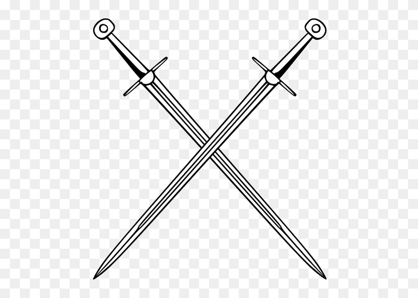 545x599 Crossed Swords Hd Crossed Swords Hd Images, Sword, Weapon, Blade, Dagger Transparent PNG