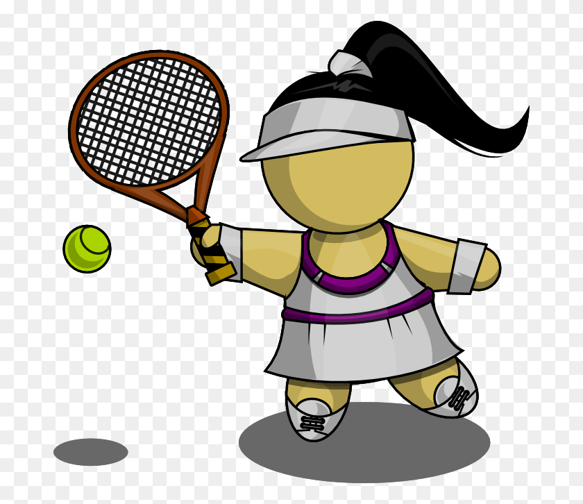 686x666 Crossed Tennis Rackets, Person, Human, Sport HD PNG Download