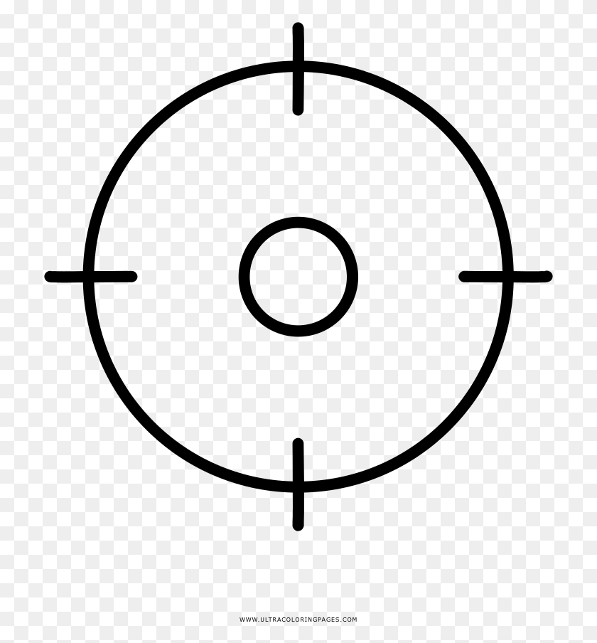 717x844 Crosshair Coloring, Gray, World Of Warcraft Hd Png