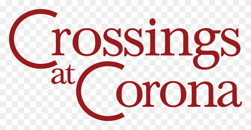 1506x727 Crossings At Corona Logo, Text, Alphabet, Number HD PNG Download