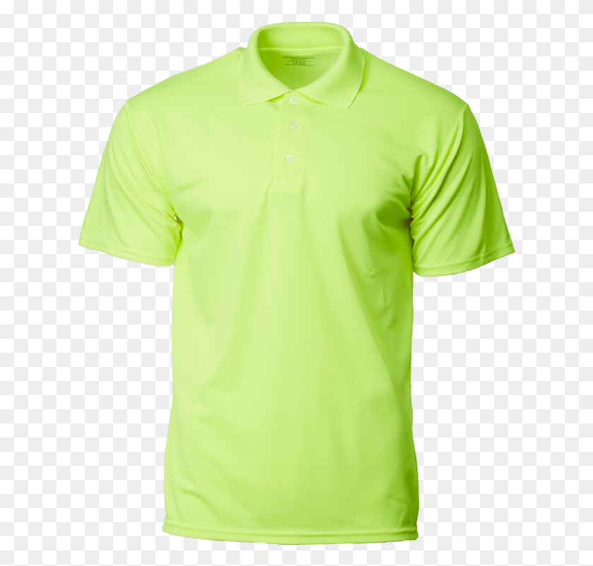 622x742 Crossrunner Polo135 Neon Green Polo Shirt, Clothing, Apparel, Shirt HD PNG Download