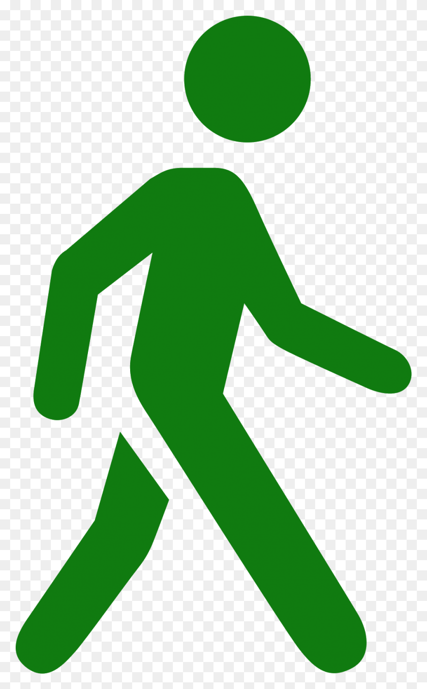 949x1574 Crosswalk Vector Pedestrian People Walking Icon, Symbol, Green, Axe HD PNG Download