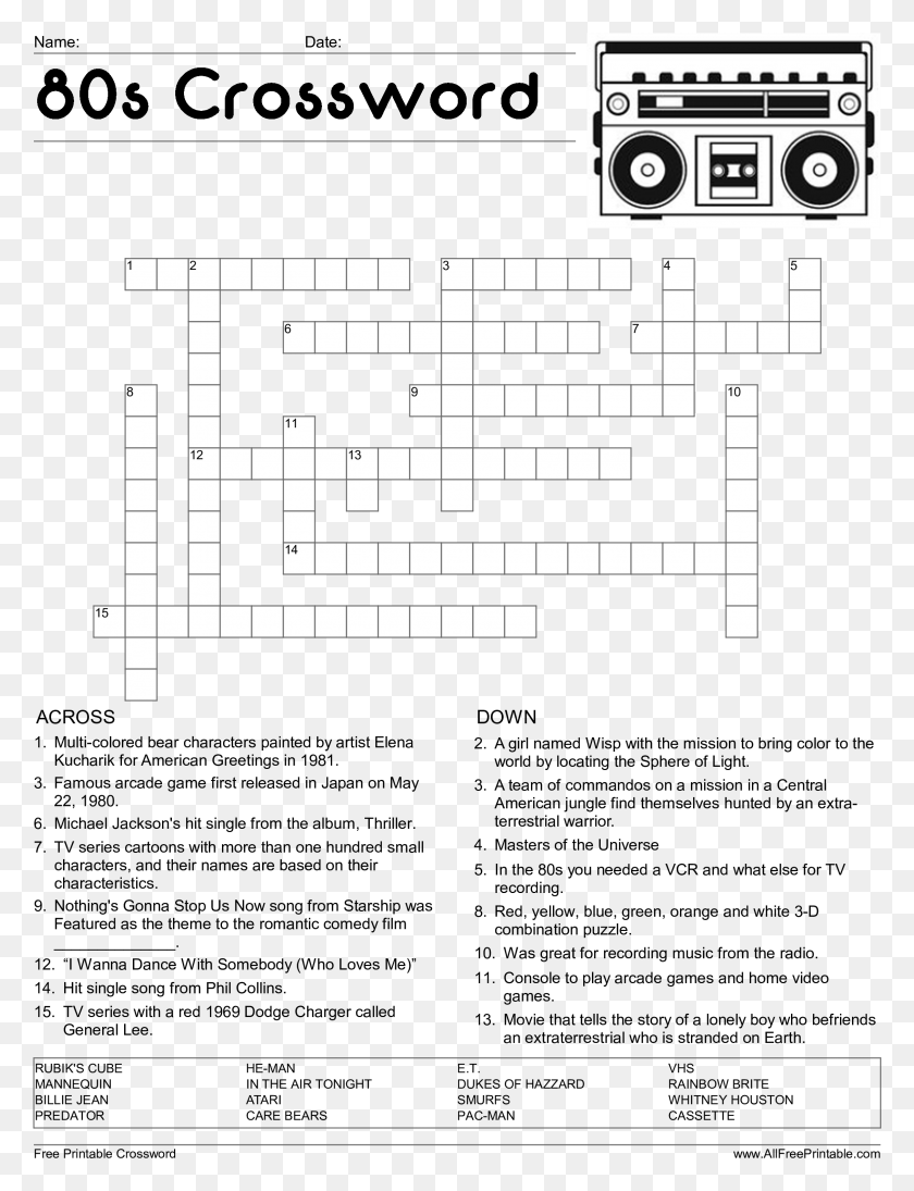 2255x2995 Crossword Puzzle Crossword Puzzle Free Printable, Game, Crossword Puzzle HD PNG Download