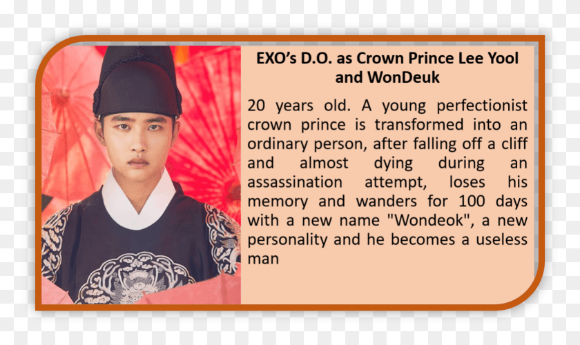 1264x714 Crow Prince 100 Days My Prince 2018, Clothing, Person, Face HD PNG Download