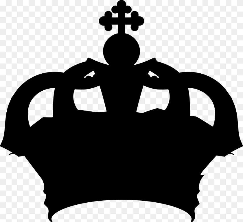 1024x938 Crown Black And White, Gray Transparent PNG