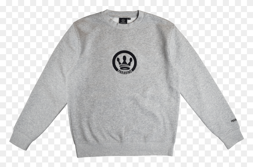 2403x1526 Crown Black And White Long Sleeved T Shirt, Clothing, Apparel, Sweatshirt HD PNG Download