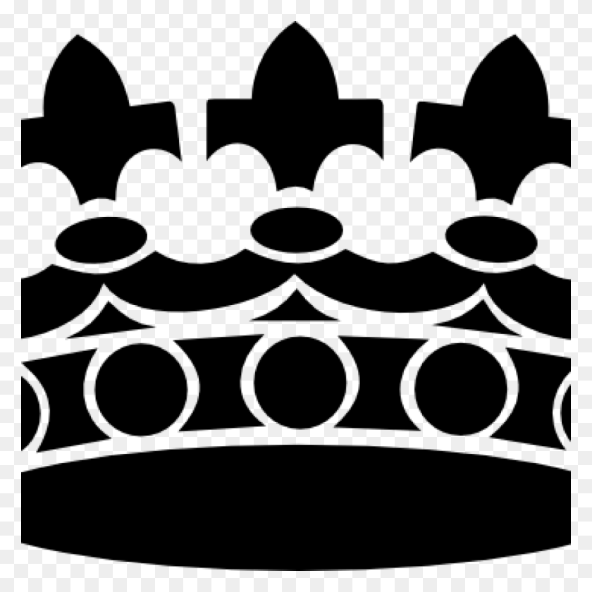 1024x1024 Crown Clip Art Free Black At Clker Vector Online Chicken King Crown Clipart, Gray, World Of Warcraft HD PNG Download