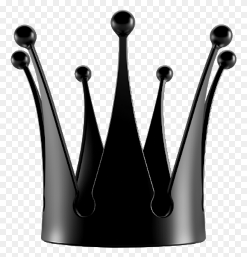 773x814 Crown Corona Black Negro Negra King Rey Queen Corona Reina Rosada, Grifo De Ducha, Cubiertos Hd Png
