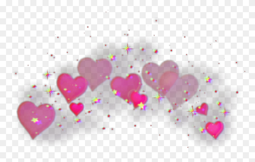 854x517 Crown Heartcrown Heart Glitch Red Green Blue Pink Stars Heart Crown Glitch, Light, Lighting, Laser HD PNG Download