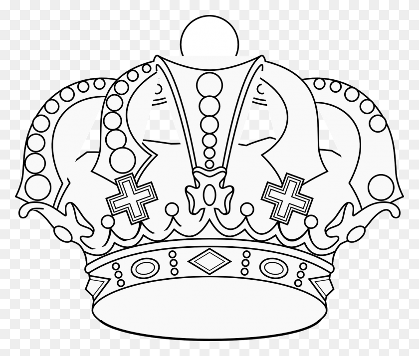 1280x1074 Crown King Emperor Monarch Image Crown Outline, Accessories, Accessory, Jewelry HD PNG Download