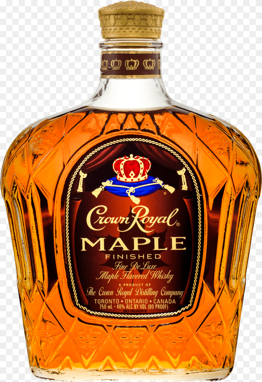 1303x1904 Crown Royal Maple Finished Canadian Whisky, Alcohol, Beverage, Liquor, Baby Clipart PNG