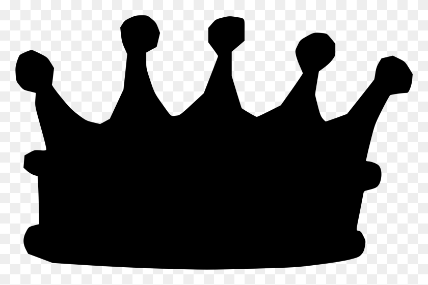 2166x1394 Crown Silhouette Icon, Gray, World Of Warcraft HD PNG Download