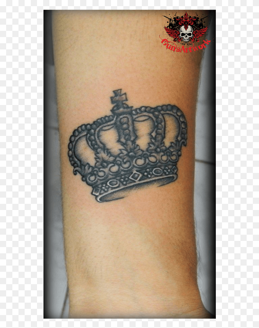 560x1002 Crown Tattoo With Detailing Girly Tattoos Crown Girl Tattoo, Skin, Person, Human HD PNG Download